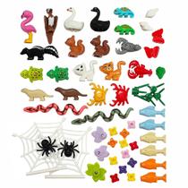 Pacote de blocos de construção Jungle Park Animals para crianças de 3 anos ou mais