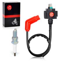 Pacote de bobina de ignição e vela de ignição para Honda 450S 450ES 350S 350ES Foreman 400 450 TRX450 FE FM ES S Rancher 350 TRX350 FE FM TE TM Pacote de bobina de ignição e vela de ignição para Honda 450S 450ES 350S 350ES Foreman 400 450 TRX450 FE FM ES S Rancher 350 TRX350 FE FM TE TM