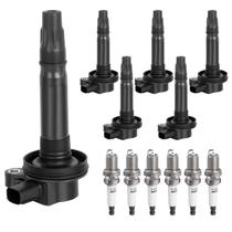 Pacote de bobinas de ignição e conjunto de velas de ignição para Ford Edge Fusion Pacote de bobinas de ignição e conjunto de velas de ignição para Ford Edge Fusion