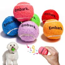 Pacote de bolas de tênis Bee Squeaky Mini para cães pequenos - 3,8 cm - pacote com 6