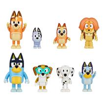 Pacote de bonecos Bluey Heeler Family & Mates com 8 bonecos Pacote de bonecos Bluey Heeler Family & Mates com 8 bonecos