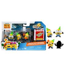 Pacote de bonecos Minions Despicable Me 4-4 Party Bus Bunch 5,8 cm Pacote de bonecos Minions Despicable Me 4-4 Party Bus Bunch 5,8 cm