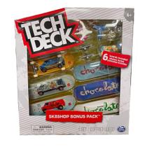 Pacote de bônus Finger Skateboard TECH DECK SK8shop, série 2022