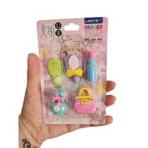 Pacote de borracha escolar decorativa divertida Kawaii