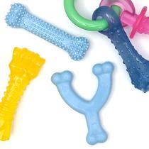 Pacote de brinquedos para mastigar Nylabone New Puppy Teething X-Small Dogs