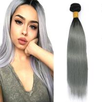 Pacote de cabelo Freiuoke Brazilian Grey Human Hair 26 polegadas