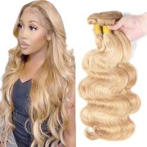 Pacote de cabelo Gzorouzr P27/613 Highlight Body Wave 100g x3