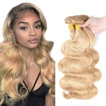 Pacote de cabelo Gzorouzr P27/613 Highlight Body Wave 100g x3