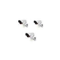 Pacote de câmeras de segurança falsas com 3 unidades