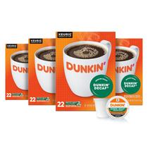 Pacote de cápsulas Coffee Dunkin' Decaf Medium Roast 88 K-Cup