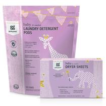 Pacote de cápsulas de detergente para a roupa e lençóis para secar roupa Grab Green