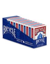 Pacote de cartas de baralho Bicycle Jumbo Index, 12, vermelho e azul
