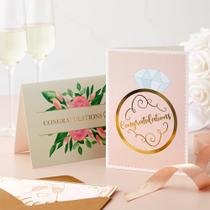 Pacote de cartões de casamento Juvale com 24 envelopes dourados de 5 x 7 polegadas