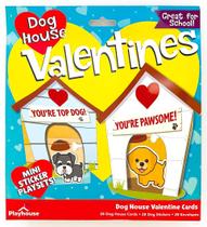 Pacote de cartões Valentine Exchange Adesivo Playhouse Fun Doghouse