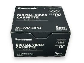 Pacote de cassetes DV Panasonic AY-DVM63PQ 5 fitas 63min Pacote de cassetes DV Panasonic AY-DVM63PQ 5 fitas 63min