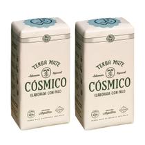 Pacote de chá de folhas soltas Yerba Mate Cósmico de 1 kg (2,2 lb) com 2 Pacote de chá de folhas soltas Yerba Mate Cósmico de 1 kg (2,2 lb) com 2