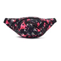 Pacote de cintura DAITET Flower Fanny Pack, cinto ajustável preto Pacote de cintura DAITET Flower Fanny Pack, cinto ajustável preto