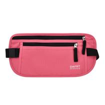 Pacote de cintura DAITET RFID Blocking Slim Money Belt rosa Pacote de cintura DAITET RFID Blocking Slim Money Belt rosa