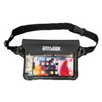 Pacote de cintura EMSEEK, bolsa seca flutuante impermeável de 10 m, preta