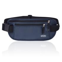 Pacote de cintura fino Money Belt DAITET com bloqueio de RFID preta Pacote de cintura fino Money Belt DAITET com bloqueio de RFID preta