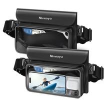 Pacote de cintura Niveaya IP68 à prova d'água de 22 cm para telefones, pacote com 2