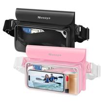 Pacote de cintura Niveaya IP68 à prova d'água, pacote com 2 unidades para telefones de até 9,5" Pacote de cintura Niveaya IP68 à prova d'água, pacote com 2 unidades para telefones de até 9,5"
