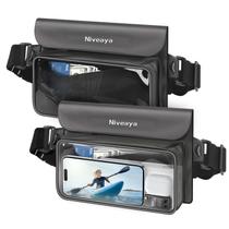 Pacote de cintura Niveaya, pacote com 2 bolsas flutuantes impermeáveis IP68