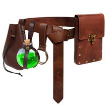 Pacote de cintura SUMGOGO Medieval Renaissance Potion Belt Pacote de cintura SUMGOGO Medieval Renaissance Potion Belt