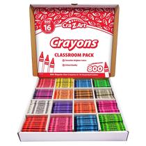 Pacote de classe a granel Crayon CRA-Z-Art 800 quilates e 16 cores variadas Pacote de classe a granel Crayon CRA-Z-Art 800 quilates e 16 cores variadas