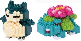 Pacote de conjuntos Nanoblock 2: Snorlax e Venusaur Pokémon Japan Pacote de conjuntos Nanoblock 2: Snorlax e Venusaur Pokémon Japan