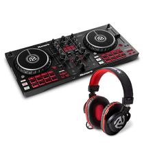 Pacote de controlador de DJ Numark Mixtrack Pro FX com fones de ouvido