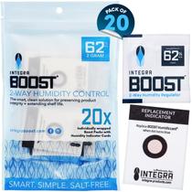 Pacote de controle de umidade Integra Boost 2-Way 62% RH 2g (x20)