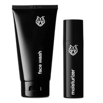 Pacote de cuidados com a pele Black Wolf Face Wash + Gel hidratante Pacote de cuidados com a pele Black Wolf Face Wash + Gel hidratante
