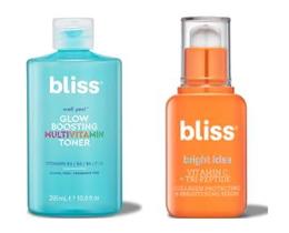 Pacote de cuidados com a pele Bliss, iluminador e hidratante com vitamina C