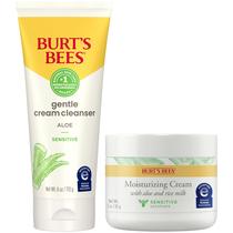 Pacote de Cuidados com a Pele Burt's Bees Sensitive Skin - Limpador e Creme