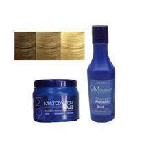 Pacote de cuidados com o cabelo Blue Shampoo 450ml e Salonex Blue Toning Cr