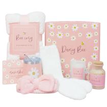 Pacote de cuidados: conjunto de presentes Daisy Bee para mulheres com cobertor de pelúcia