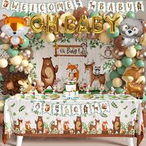Pacote de decoração de festa Woodland Animals 106 unidades Boramdo Pacote de decoração de festa Woodland Animals 106 unidades Boramdo