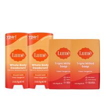 Pacote de desodorante e sabonete Lume Whole Body 75mL 72h Odor Control Pacote de desodorante e sabonete Lume Whole Body 75mL 72h Odor Control