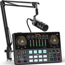 Pacote de equipamento de podcast MAONO AME2C Pro Audio Interface