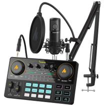 Pacote de equipamento de podcast MAONO MaonoCaster Lite AU-AM200-S6