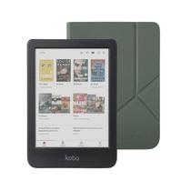 Pacote de eReader Kobo Clara Colour de 6" com capa verde enevoada Pacote de eReader Kobo Clara Colour de 6" com capa verde enevoada