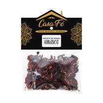 Pacote de ervas hibiscos 25g - casa fé