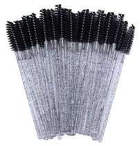 Pacote de escovinha para extensao de cilios com 50 uni preta Pacote de escovinha para extensao de cilios com 50 uni preta