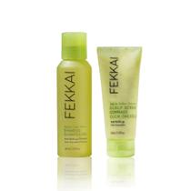 Pacote de esfoliante e shampoo Fekkai Apple Cider Detox 60mL