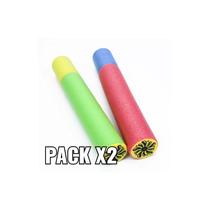 Pacote de esponja Water Gun Lance x2 para jogos de verão