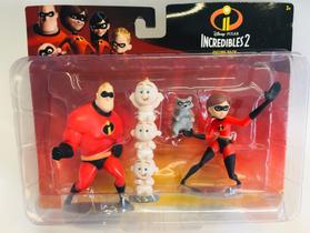 Pacote de estatuetas JAKKS The Incredibles Mr. Incredible, Elastigirl Pacote de estatuetas JAKKS The Incredibles Mr. Incredible, Elastigirl