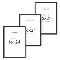 Pacote de exibição de pôsteres HAUS AND HUES Black Oak Frame 16x24