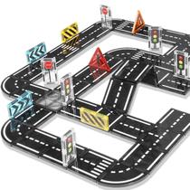 Pacote de expansão Magnetic Tiles Road, 48 unidades para crianças de 3 anos ou mais Pacote de expansão Magnetic Tiles Road, 48 unidades para crianças de 3 anos ou mais