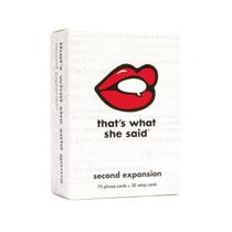 Pacote de expansão That's What She Said Game Second Expansion